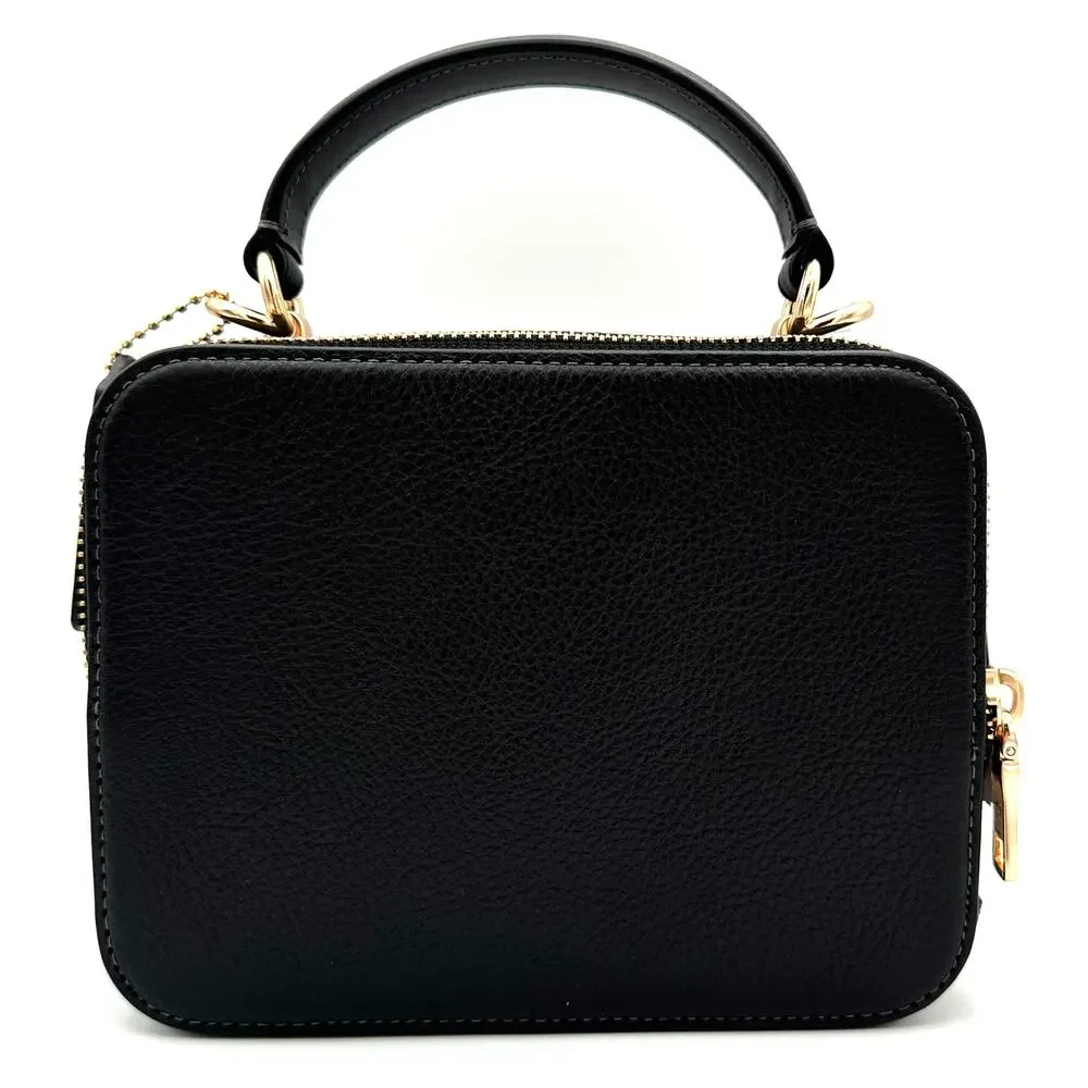 Coach X Tom Wesselmann Box Crossbody Black Leather CQ047 - Picture 3 of 8